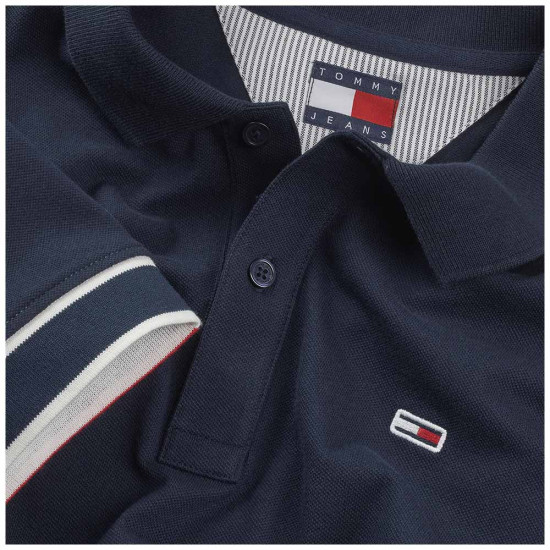 Tommy Hilfiger Ανδρική μπλούζα polo Slim Flag Cuff Polo